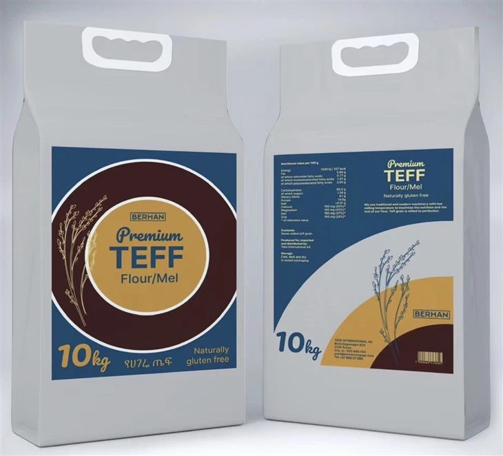 Premix mjölpåsar Påse för packning av 10 kg mjöl